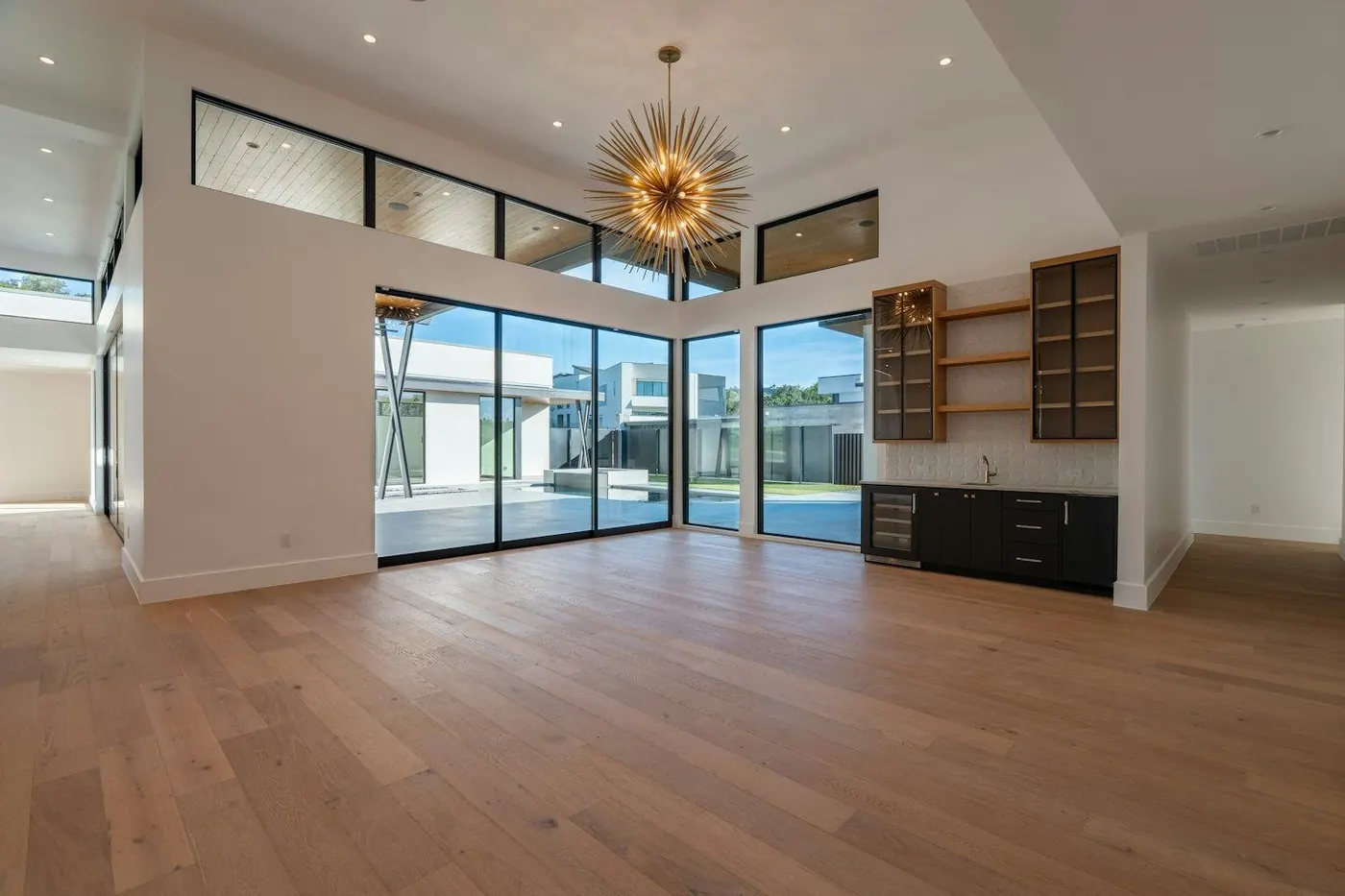 Bright home with light wood floors